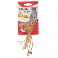 Camon Cat toy with catnip - heart with bell Сердце с кошачьей мятой и колокольчиком