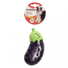Camon TPE eggplant dog toy with squeaker Баклажан TPE с пищалкой