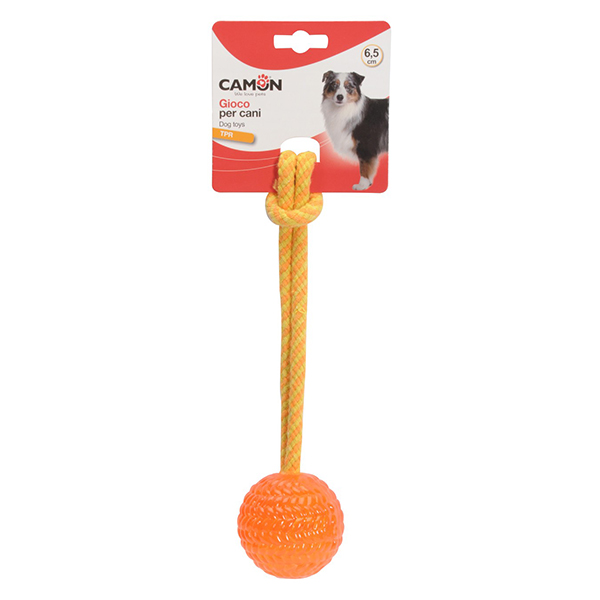 Camon TPR dog ball with handle Мяч TPR с ручкой фото