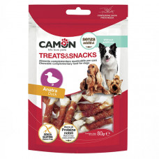 Camon Treats & Snacks Cornstarch bones with duck Кальцієва кісточка для собак, з качкою фото