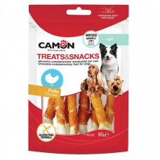 Camon Treats & Snacks Cornstarch bones with chicken Кальцієва кісточка для собак, з куркою фото