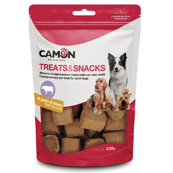 Camon Treats & Snacks Beef-flavoured dog biscuits "rollos" Печиво для собак Rollos зі смаком яловичини фото