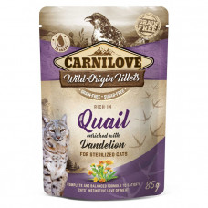 Carnilove Quail Enriched With Dandelion for Sterilised Cats Консервированный корм с перепелом и одуванчиком для стерилизованных кошек
