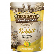 Carnilove Rabbit Enriched With Marigold for Kittens Консервированный корм с кроликом и календулой для котят