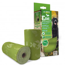 Croci Eco Dog Bags Пакеты для собачьих фекалий, 4 рулона по 15 пакетов фото