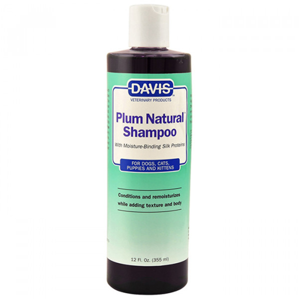 Davis Plum Natural Shampoo Шампунь натуральна слива з протеїнами шовку для собак і котів, концентрат фото