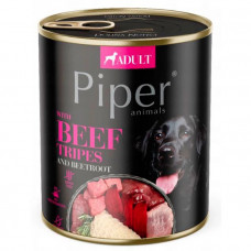 Dolina Noteci Piper Beef Tripes Консервированный корм для взрослых собак с говяжьим желудком и свеклой