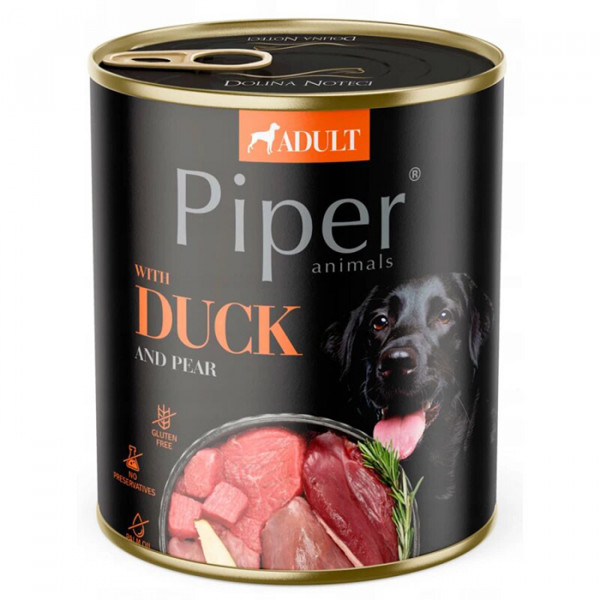 Dolina Noteci Piper Duck & Pear Консервированный корм для взрослых собак с уткой и грушей фото