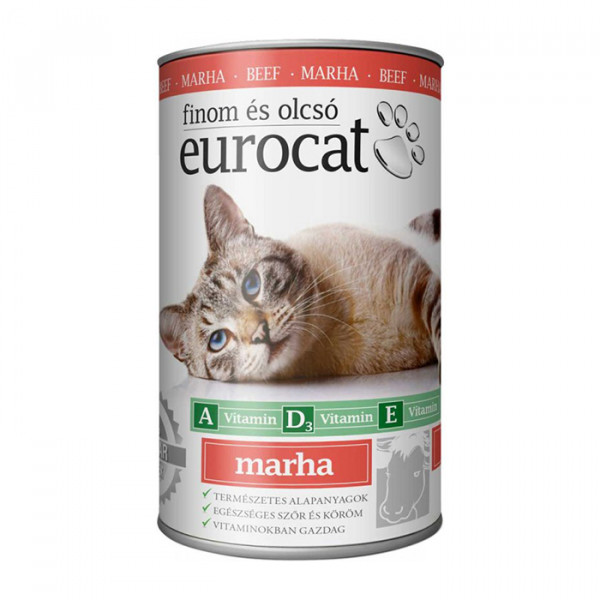 EuroCat Beef консерва для котів з яловичиною фото