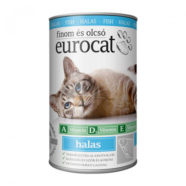 EuroCat Fish консерва для котов с рыбой фото
