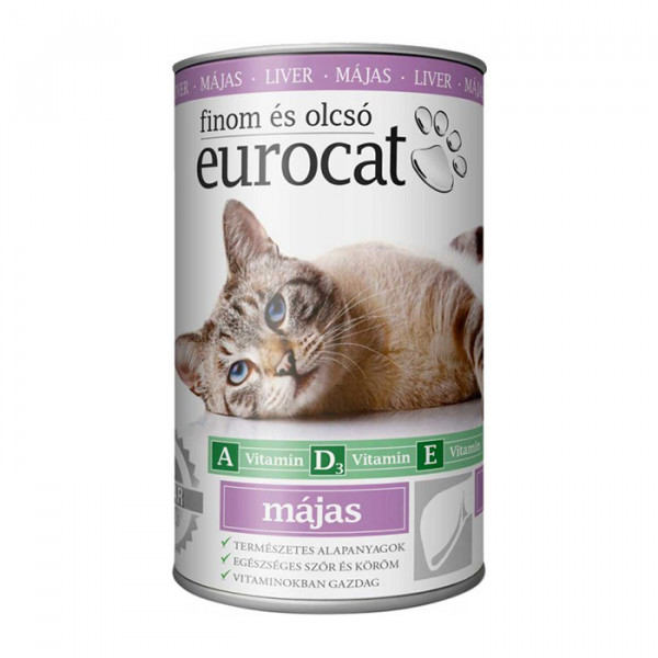 EuroCat Liver консерва для котів з печінкою фото
