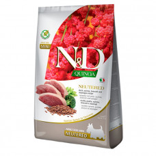 Farmina N&D Quinoa Neutered Adult Mini Сухой корм для стерилизованных собак мелких пород с уткой, киноа, брокколи и спаржей