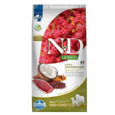 Farmina N&D Quinoa Skin & Coat Adult Medium & Maxi Сухой корм для собак средних и больших пород при пищевой аллергии с перепелкой, киноа, кокосом и куркумой
