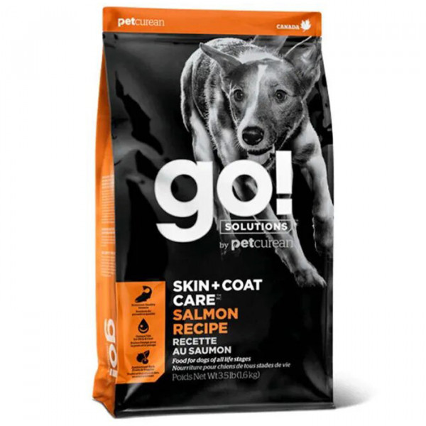 GO! Solutions Skin + Coat Care Salmon Recipe for Dog Сухой корм для собак с лососем фото