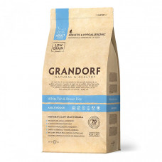 Grandorf White fish&Brown Rice Adult - Грандорф Сухой корм с белой рыбой и коричневым рисом для котов с чувствительным пищеварением