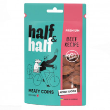 Half & Half Meaty Coins Beef Recipe Dogs Лакомство для собак с говядиной