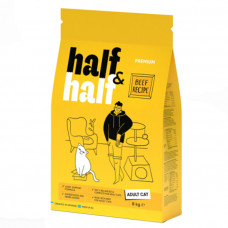 Half & Half Beef Recipe Adult Cats Сухий корм для котів з яловичиною