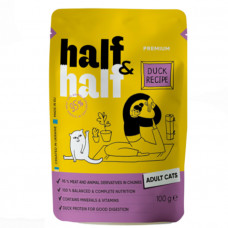 Half & Half Duck Recipe Adult Cats Консервированный корм для кошек с уткой