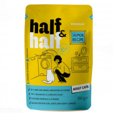 Half & Half Salmon Recipe Adult Cats Консервированный корм для кошек с лососем