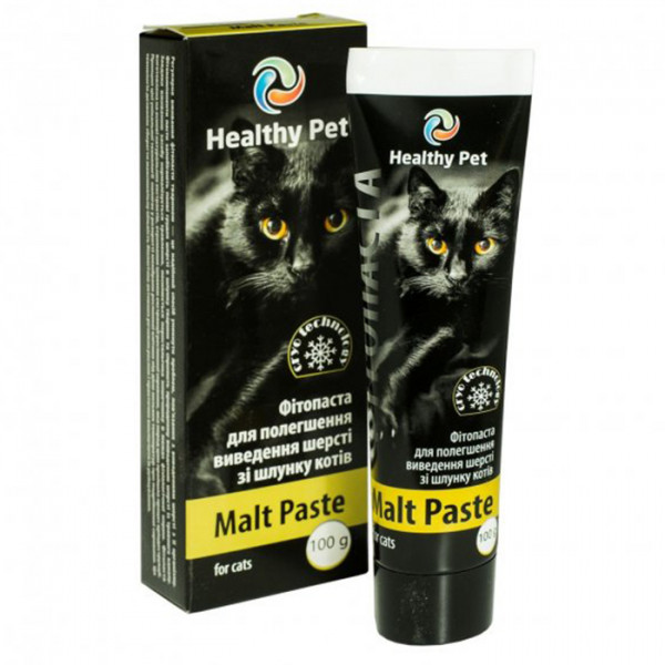 Healthy Pet Malt Paste для виведення шерсті зі шлунку котів фото