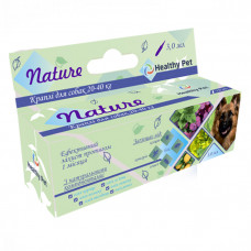 Healthy Pet Nature Протипаразитарні краплі на основі натуральних компонентів від бліх, кліщів, комах для собак вагою 20-40 кг