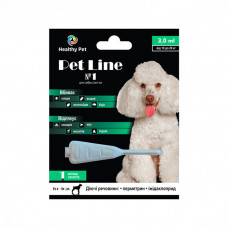 Healthy Pet Pet Line №1 Противопаразитарные капли от блох, клещей, комаров и мух для собак весом 10-20 кг