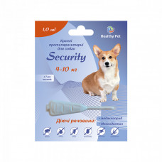 Healthy Pet Security Противопаразитарные капли от блох, клещей и гельминтов для собак весом 4-10 кг