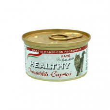 Healthy Irr. Cap cat pate’ rich in beef with ham консерва для котів з яловичиною та шинкою (паштет) 85 г