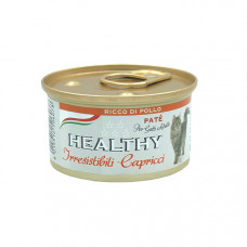 Healthy Irr. Cap cat pate’ rich in chicken консерва для котів з  м'ясом курки (паштет) 85 г