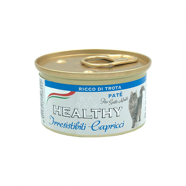 Healthy Irr. Cap cat pate’ rich in trout консерва для котов с форелью (паштет) 85 г фото