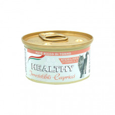 Healthy Irr. Cap cat pate’ rich in tuna sterilized консерва для стерилизованных котов с тунцом (паштет) 85 г