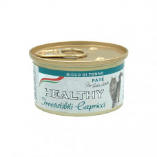 Healthy Irr. Cap cat pate’ rich in tuna для взрослых котов с тунцом 85 г