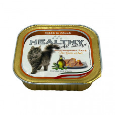 Healthy alldays cat pate’ rich in chicken консерва для котов с курицей (паштет) 100 г