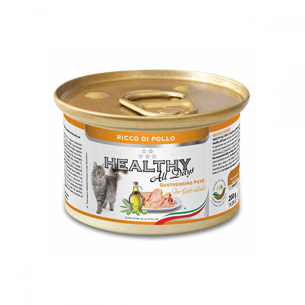 Healthy alldays cat pate’ rich in chicken консерва для котів з куркою (паштет) фото