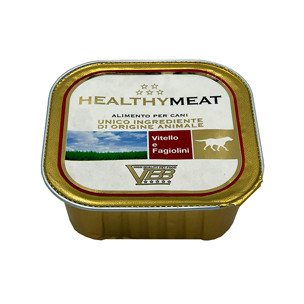Healthy meat dog pate’ veal and green beans консерва для собак з телятиною та зеленою квасолею, 150 фото