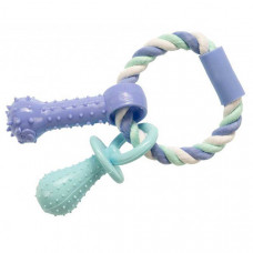 GimDog Cotton Dent Plus Игрушка веревка - кольцо с термопластичной резиной фото