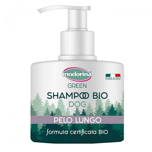 Inodorina Green Shampoo Bio Long Haired Dog Органический шампунь для длинношерстных собак фото