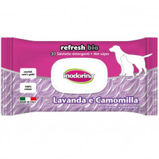 Inodorina Refresh Bio Wipes For Dogs and Cats Lavanda e Camomilla Салфетки для собак и кошек с ароматом лаванды и ромашки фото