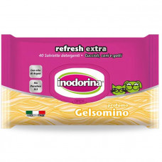 Inodorina Refresh Extra Wipes For Dogs and Cats Gelsomino Серветки для собак і кішок з ароматом жасмину