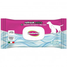 Inodorina Refresh Extra Wipes For Dogs and Cats Tiarè Серветки для собак і котів з екстрактом квітки тіаре