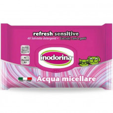 Inodorina Refresh Sensitive Wipes For Dogs and Cats Acqua Micellare Серветки для собак і котів з міцилярною водою