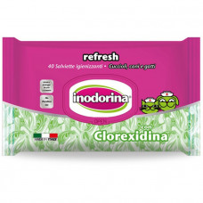 Inodorina Refresh Wipes For Dogs and Cats Clorexidina Серветки для собак і котів з хлоргексидином