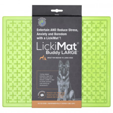 LickiMat Buddy X Large Green Коврик для лакомств для собак, зеленый фото