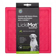 LickiMat Soother Red Коврик для лакомства для собак и кошек, красный фото