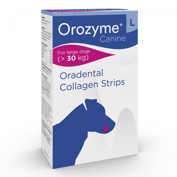 Orozyme Canine For Large Dogs Oradental Collagen Strips Жевательные полоски для гигиены ротовой полости собак фото