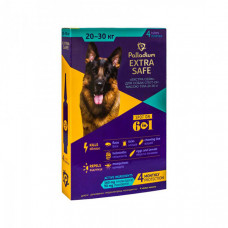 Palladium Dog Extra Safe 6in1 Протипаразитарні краплі на холку від бліх, кліщів та гельмінтів для собак вагою 20-30 кг