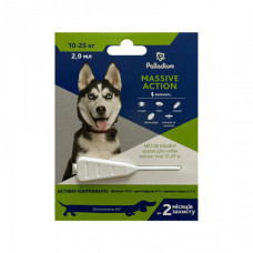 Palladium Massive Action Dog Протипаразитарні краплі від бліх та кліщів для собак вагою 10-25 кг