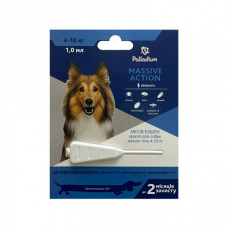 Palladium Massive Action Dog Противопаразитарные капли от блох и клещей для собак весом 4-10 кг