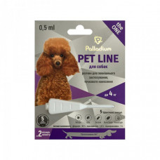 Palladium Pet Line The One Dog Противопаразитарные капли на холку от блох, клещей и гельминтов для собак весом до 4 кг