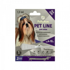 Palladium Pet Line The One Dog Противопаразитарные капли на холку от блох, клещей и гельминтов для собак весом 4-10 кг